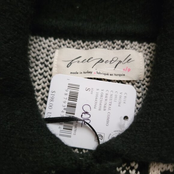 Free People Shelby Cardigan Womens S Boho Cozy Winter Cottagecore Preppy Floral - Picture 6 of 8